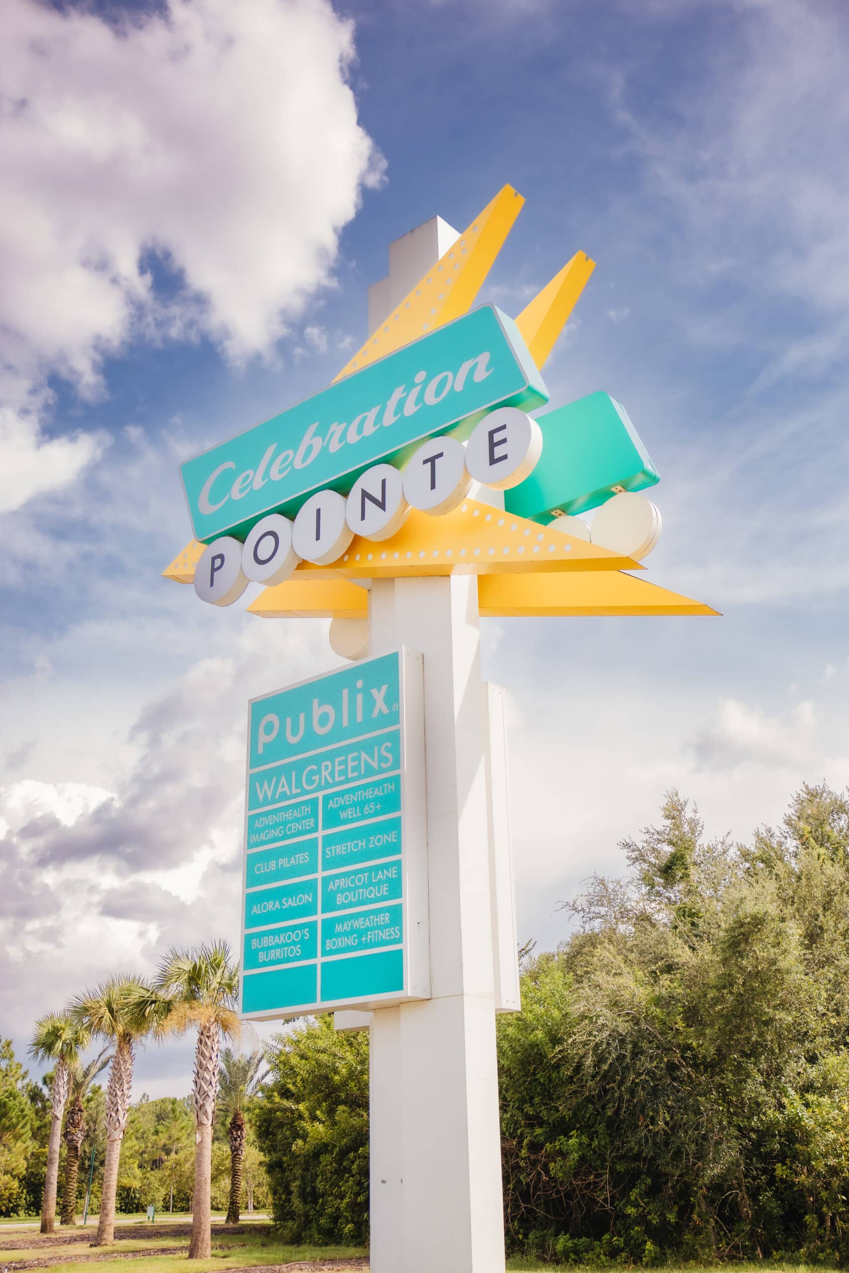 Celebration sign in Florida